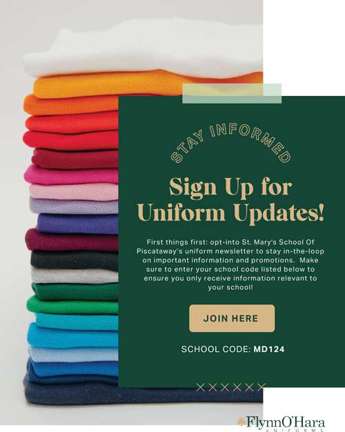 Flynn O'Hara Uniform Updates flyer
