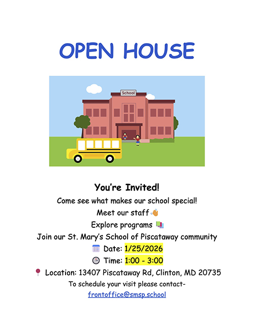 Open House flyer